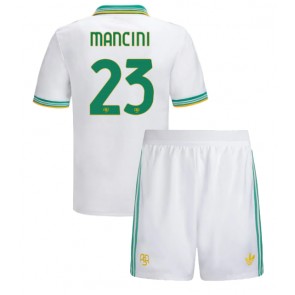 AS Roma Gianluca Mancini #23 Tredjeställ Barn 2025-26 Kortärmad (+ Korta byxor)